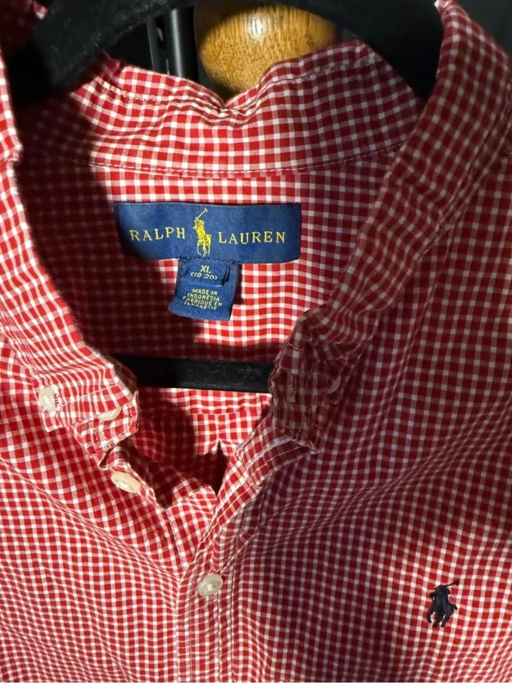 Ralph Lauren Red Gingham Button-Down Shirt - Boys